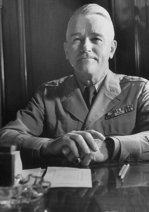 "Lightning Joe" Collins, legendary WW2 general and Presidential Envoy to the State of Vietnam. Collins secured direct US aid to Diem's regime but did everything in his power to remove the premier, doubting his ability to effectively lead the country.