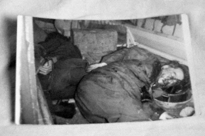 Diem (right) and Nhu (left) after being assassinated in the back of an armored personnel carrier on November 2, 1963. The photo destroyed the generals' claims that the brothers had committed suicide.